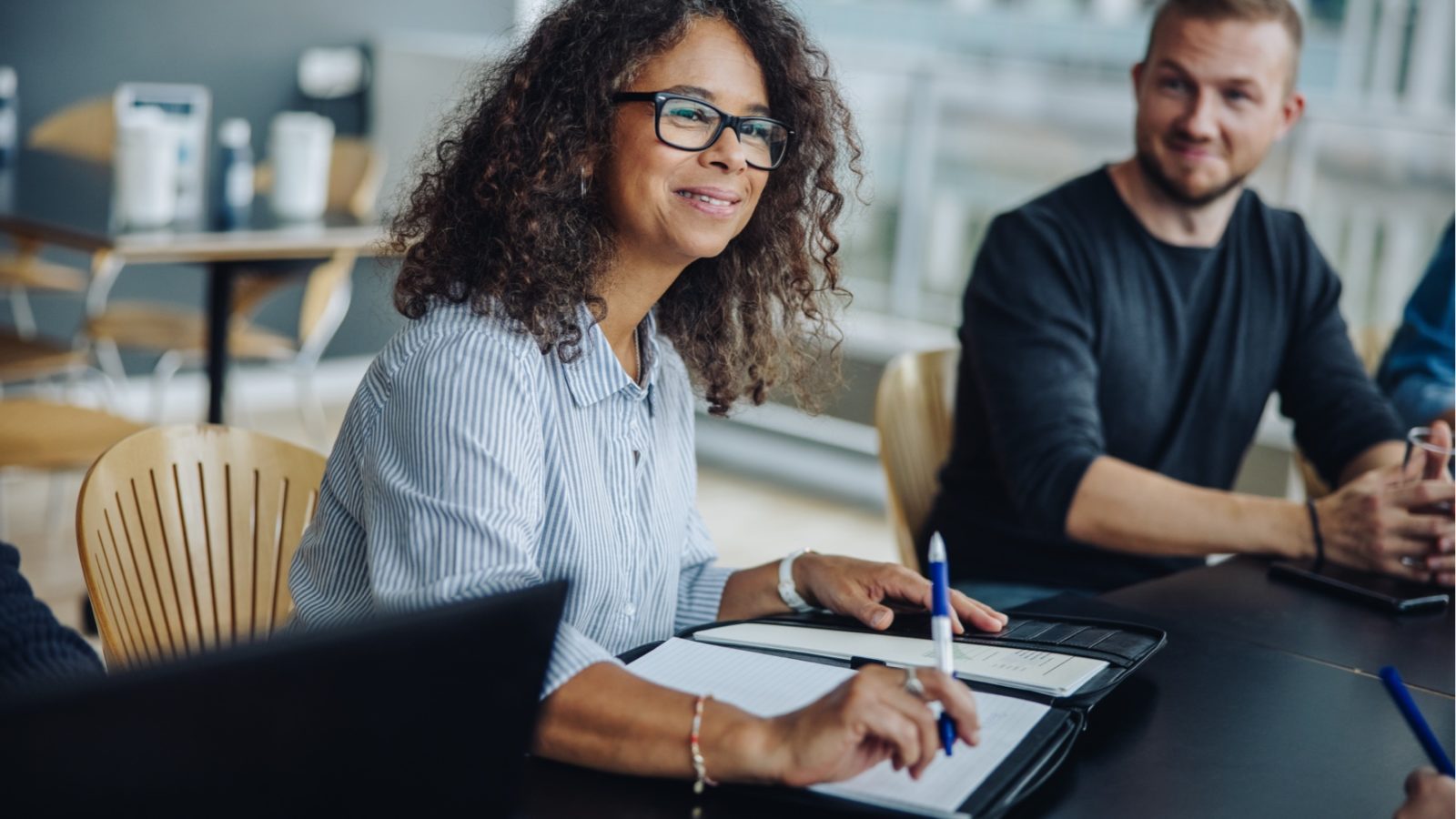 Modern office team meeting